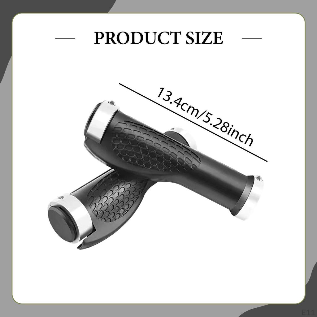 Handlebar Grips Pair Rubber Non Slip Ergonomic Bike Replacement Suitable for Pedal