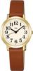 Riki Riki Watanabe Watch Curved Inorganic Glass Quartz Cowhide Leather AKQK411 Brown [Seiko Watch] (Calf)