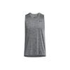 Under Armour Solid Color Round Neck Pullover Comfortable Casual Training Sports Slim Fit Sleeveless Vest Men Vest Rhino-Gray 1382795-025