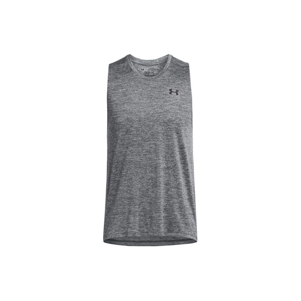 Under Armour Solid Color Round Neck Pullover Comfortable Casual Training Sports Slim Fit Sleeveless Vest Men Vest Rhino-Gray 1382795-025
