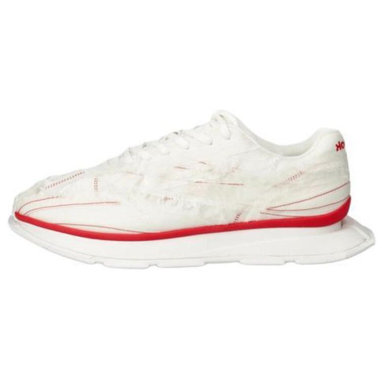 Reebok Kanghyuk X  Classic Leather Ltd Comfortable Versatile Low-Top Running Shoes Men Sneaker White Red RMIA04CC99FAB0010300