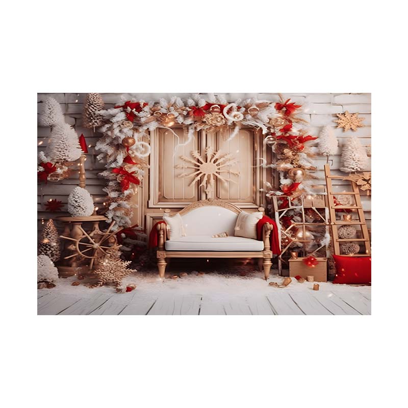 Indoor Window Snowflake Decoration Stage Theme Background Cloth Background Wall Decoration Photo Cloth