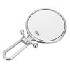 Double Sided Makeup Mirror 10x Magnifying Foldable Handheld Cosmetic Mirror For Home Travel(Silver )