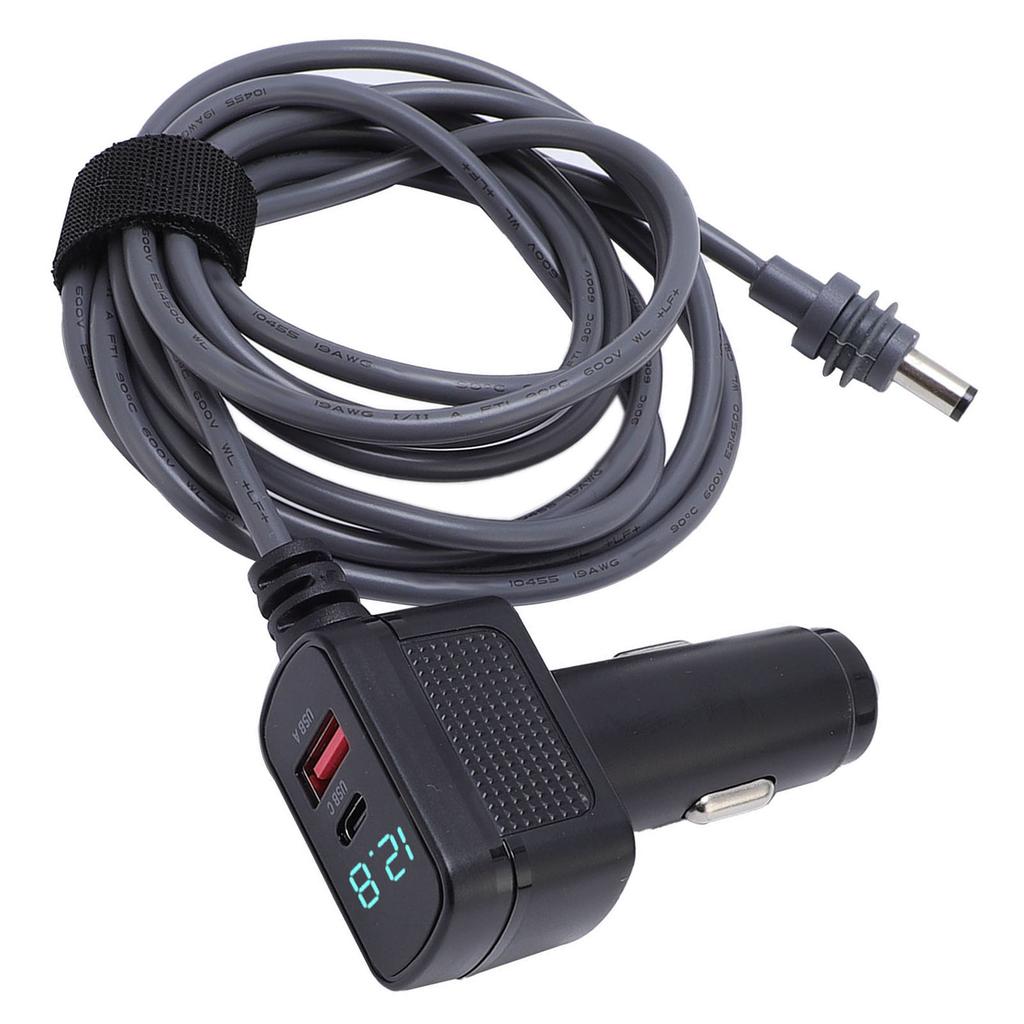 Satellite Car Charger 5M 16.4ft Support USB C 36W Fast Charging Digital Display Satellite Car Power