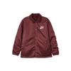 Logo Print Single-Breasted Jacket Men Jackets Burgundy DQ4192-638