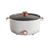 Multi-function Electric Cooker, 3L Large Capacity, Perfect for Single-person Living, Electric Pot, Multi-cooker Set (white, 22cm Single Layer)