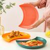 Durable No Deformation Widely Use Lightweight Bright Color Fruit Dish Household Supplies Storage Plate