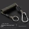 Elastic Coil Fishing Missed Rope Lockable Retention Fishing Rope Climbing Buckle Rope Fishing