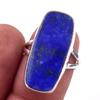 Natural Lapis Lazuli Gemstone Handmade 925 Solid Sterling Silver Ring S.6 v6Z16