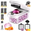 15 In 1 Multi-Functional Food Chopper With Container Vegetable Cutter Kitchen Vegetable Slicer, Grater, And Chopper