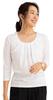 Add Rouge Crew Neck 8/4 Sleeve Top [b1126-142030] White, Size 4L