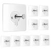 10Pcs Strong Adhesive Hooks Picture Frame Poster No Drilling Hooks Waterproof Durable Kitchen Bathroom Accessories Screw Hooks