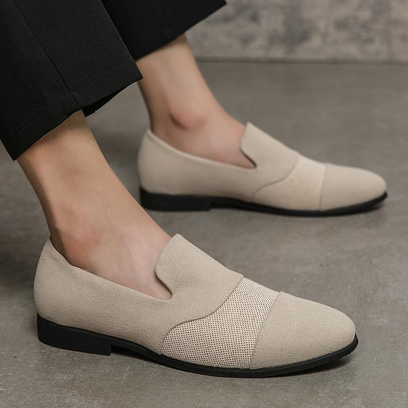 Fashion Leather Shoes Men Loafers Outdoor Fashion Slip On Soft Leather Casual Men Shoes Breathable Shoes Men Flats Walking Footwear