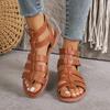 Luxury Women's Sandals Summer Elegant Woman Shoes with Low Heels Flats Casual Gladiator White Fish Toe Designer Sandals Flats