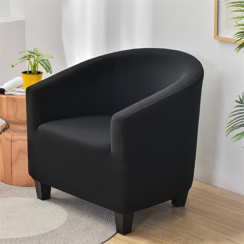 Solid Color Spandex Sofa Cover Relax Stretch Single Seater Club Couch Slipcover for Living Room Elastic Armchair Protector Cover