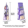Double Side Transparent 6 Pocket Organizer Backpack Handbag Storage Bags Shoe Storage Bag Home Supplies Closet Rack Hangers