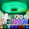 Smart  Led Ceiling Light With Remote Control Bluetooth Speaker Modern App Dimmable RGB Music Ceiling Lights for Bedroom Livingroom 34/40cm 220V