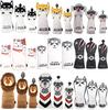 Waterproof Golf Headcovers for Golf Clubs with Conversion Featuring and Schnauzer Designs for Husky and One for Utility Driver/Wood/Utility/UT Tags,