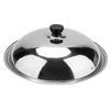 Desirable Stainless Steel Lid, Multipurpose, Lightweight Frying Pan Cover with Steam Vent (28cm)