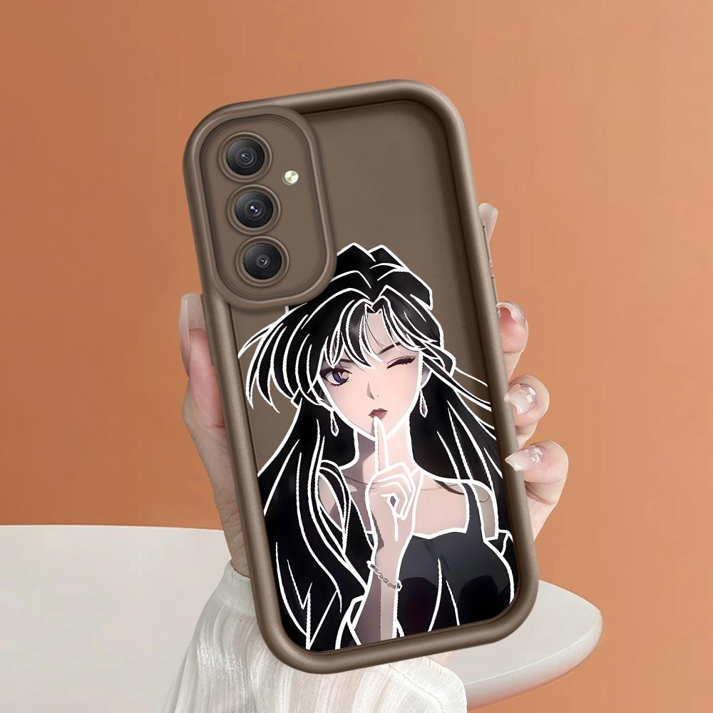 Soft Silicone Square Ladder Printing Pattern Phone Casing Full Cover Camera Shockproof Protection Rubber Case for Samsung