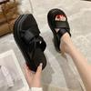 Internet Celebrity Platform Slippers Outer Wear Women's Summer 2025 Popular Sandals Heightened High-end Fried Street Sandals Soft-soled Women's Shoes