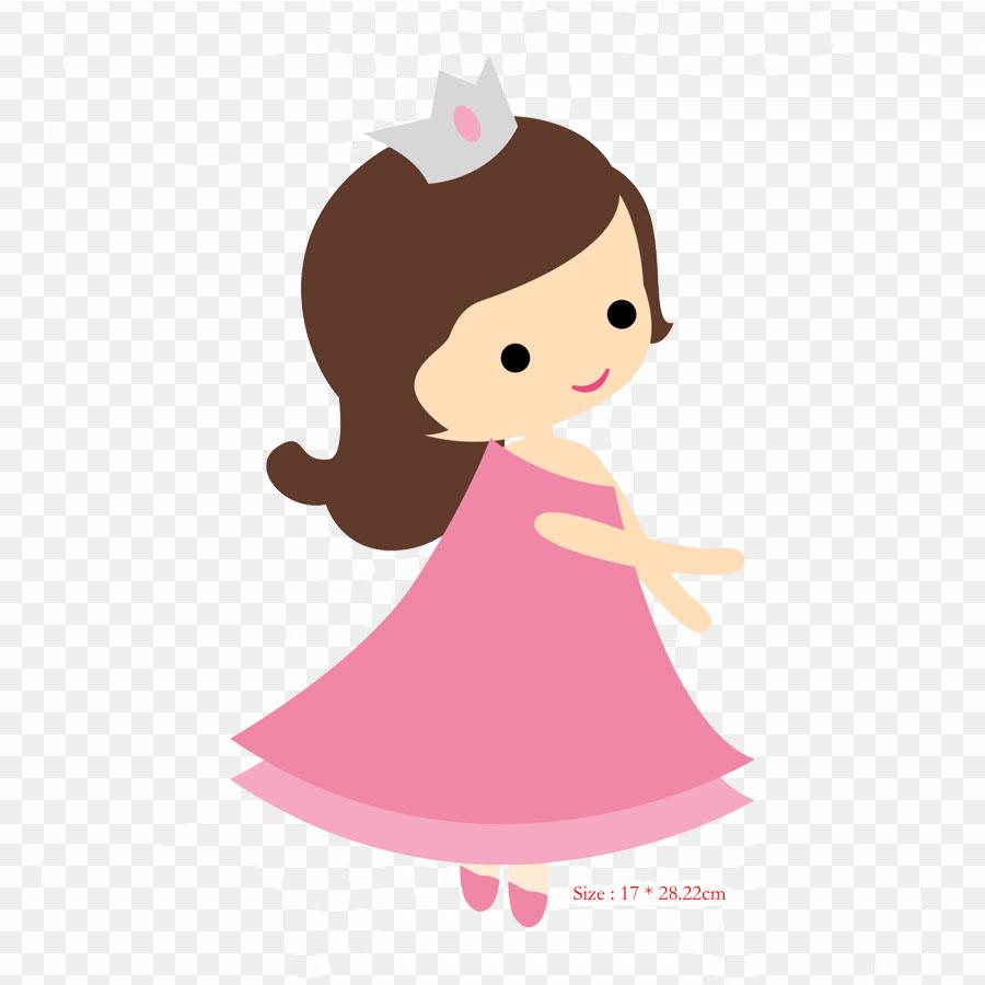 Clothing Cinderella Princess Iron On Heat Transfer Printing Vinyl Patches Sticker for Clothes DIY Appliques Washable Patches