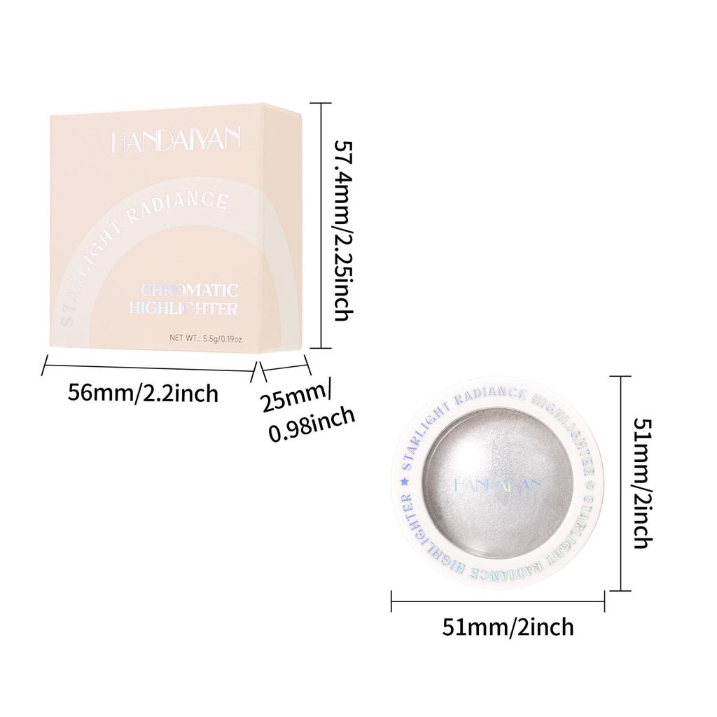 Highgloss Makeup Highlighter Smooth Mashed Potato Texture Highlight Pearlescent Contour Long-lasting Waterproof Body Highlight