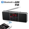 Digital Portable Radio AM FM Bluetooth Speaker Stereo MP3 Player TF SD Card USB Drive Handsfree Call Rechargable Speakers