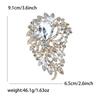 Alloy Large Crystal Glass Brooch High-End Versatile Women'S Suit Coat Corsage Jewelry Pin