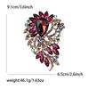 Alloy Large Crystal Glass Brooch High-End Versatile Women'S Suit Coat Corsage Jewelry Pin