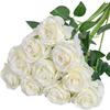 10 Pcs Artificial Flowers with Faux Stems Artificial Silk Roses Floral Wedding Bouquet for Wedding Centerpiece Home Party Decor