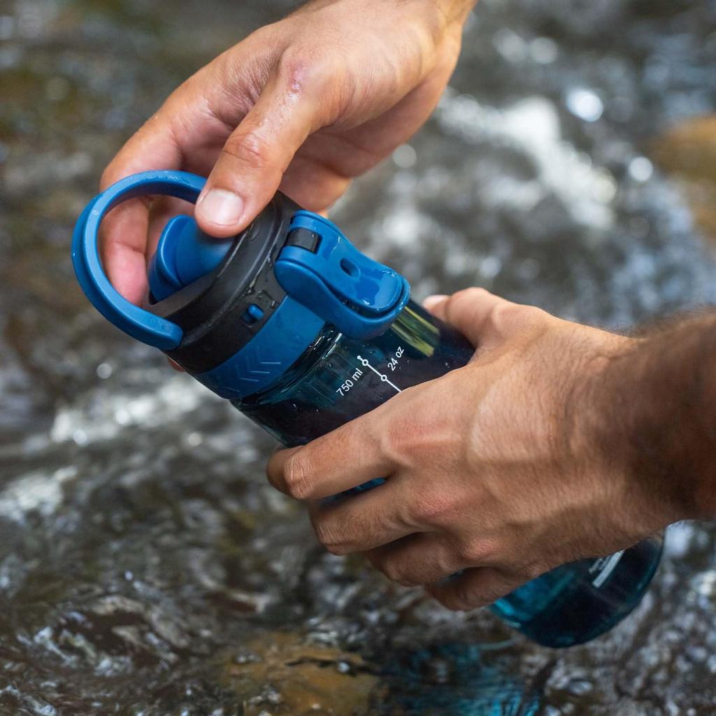 Super Sparrow 1 Liter Water Bottle - Wide Mouth TouchGulp Water Bottle - Leakproof, BPA-Free Tritan Drinking Bottle - Lightweight and Sustainable for