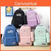 Letter Shoapy Best Minimalist Fabric Backpack Breathable Straps Students Daily