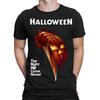 Spooky Knife Pumpkin Halloween T-Shirt Horror Graphic Men Women#T449