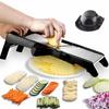 GProMe Mandoline Slicer ? Adjustable Thickness Vegetable Mandoline, Fruit Potato Slicer, French Fry Cutter, Food Waffle Grater, Julienne Grater ? Shar