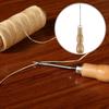 Shoe Repair Cone Round Hole Cone Crochet Hand Drill Wooden Handle Leather Punching Cone