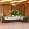 Day and Night - Day and Night 5-piece Garden Furniture Set and Black Synthetic Rattan Cushions