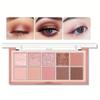 10-Color Smoky Eye Shadow Palette Long-Lasting Matte & Shimmery Finish Black Brown Coral Pink Earth Tones for Face Contouring and Everyday Makeup Look