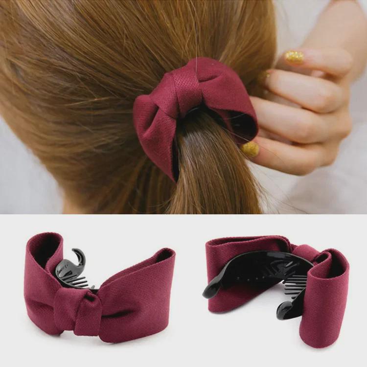 "Japanese and Korean Hair Accessories: Bow Hairpin, Ponytail Clip, Banana Clip"