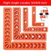 1Set L-Shaped Right Angle Ruler 90 Degree Corner Clamp  for Boxes Cabinets Picture Frames
