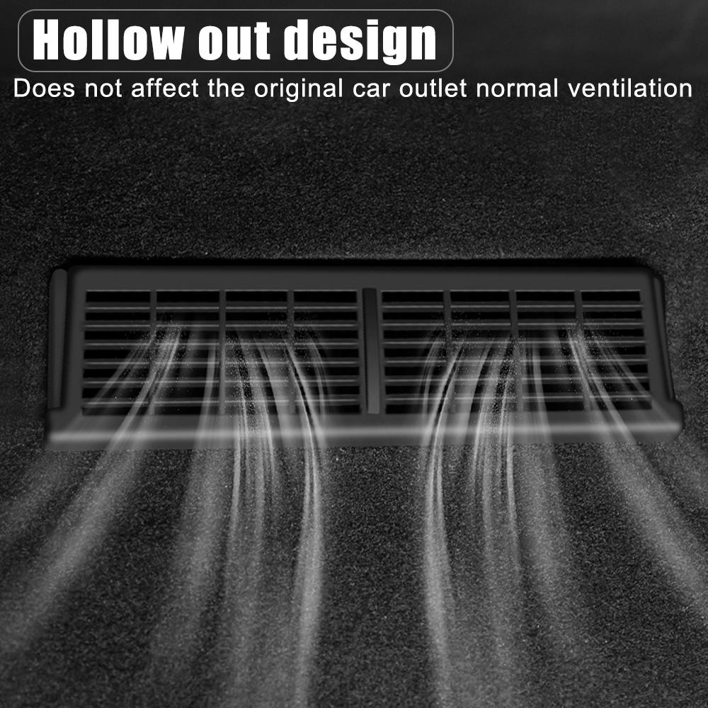 Decoration Modified Car Air Outlet Cover Model Y Accessories 2pcs For Tesla Model Y Under Seat Vent Protection Cover Dustproof Protect Covers