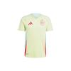 Adidas Spain 2024 Away Authentic Jersey Pulse Yellow/Halo Mint Men Streetwear IS9034
