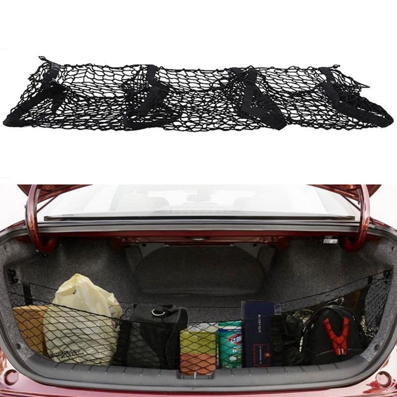 Cargo Net Trunk Bed Organizer Mesh Storage Net Truck Accessories Bed Grocery Holder For SUV Car Pickup Truck Bed-90cm