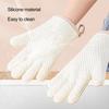 1Pc Baking Glove Ultra-thick Heat-Resistant Reusable Non-slip Texture Easy To Clean Anti-scald Silicone High-Temperature Resistant Oven Baking