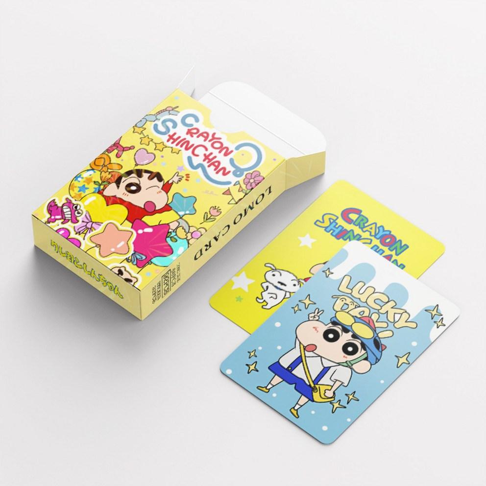 Crayon Shin-chan Photocard Goods LOMO Photocard 60pcs + Mini Sticker 32pcs