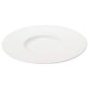 Pro-Style Plate, 27cm, White, Simple Design, Wide Rim, Deep, Microwaveable, Dishwasher Safe, Made In Japan, 50131-5415