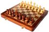 Stonkraft X Collectible Wooden Folding Chess Game Board Set Wooden Magnetic Craft Pieces 14" 14" +