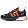 ZX 1K Boost Black Solar Orange Unisex Sneakers Core-Black Silver-Metallic H00428
