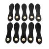10 Sets Sew On Leather Snap Buckle DIY Handcraft Soft Genuine Leather Purse Tab Closures for Craft