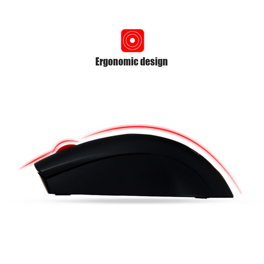 Lenovo M120 Pro Wireless Mouse 2.4GHz Laptop Mouse with USB Receiver Lightweight Ergonomic Optical
